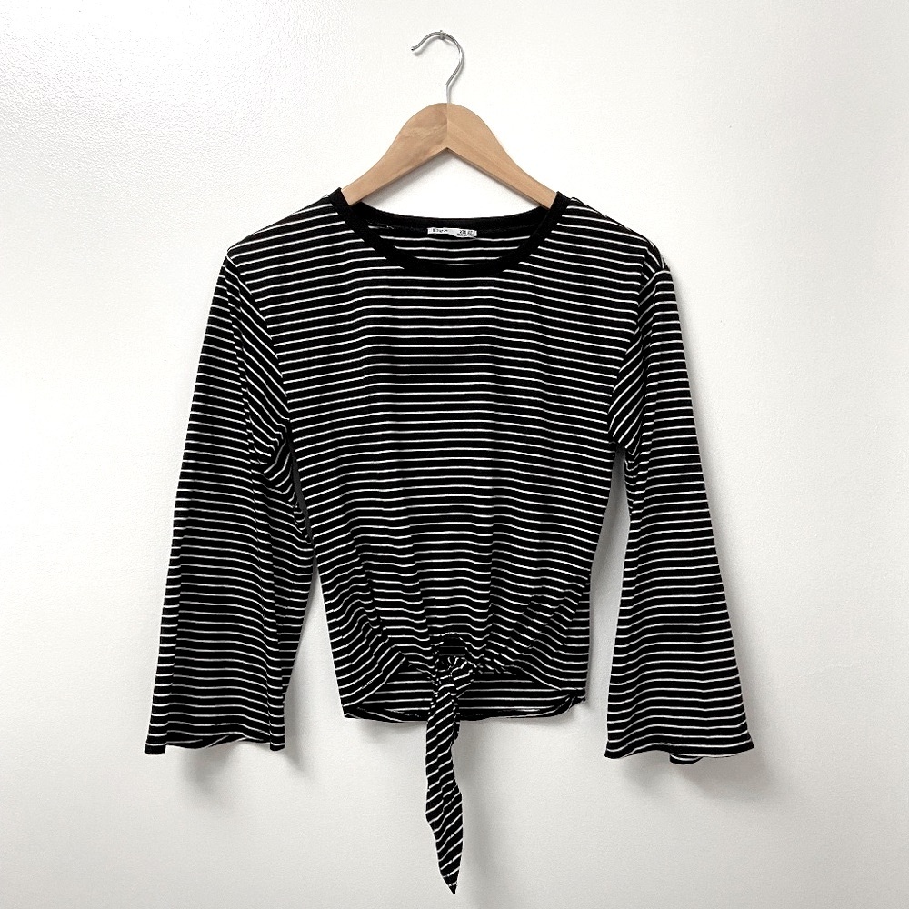 Dex Stripe Tie Front Shirt